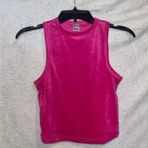 Fuzzy Cropped Halter Top